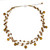 Hand Crafted Pearl Choker Necklace 'Cinnamon Glow'