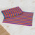 Six Multicolored Striped Cotton Placemats from Guatemala 'Rainbow Inspiration'
