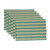 Six Striped Cotton Placemats in Celadon from Guatemala 'Celadon Trails'