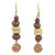 Handcrafted Sese Wood and Ceramic Earrings from Ghana 'Remembrance Beads'