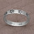 Sterling Silver Paw Print Motif Band Ring from Bali 'Paw Prints'