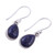 Lapis Lazuli and Sterling Silver Hook Earrings from India 'Be True'