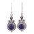 925 Sterling Silver and Lapis Lazuli India Jewelry Earrings 'Grand Delhi Blue'