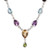 Rainbow Bliss Sterling Multi-Gemstone Pendant Necklace 'Rainbow Bliss'