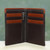 Handsome Leather Wallet for Men in Espresso Brown and Sienna 'Espresso Sienna Harmony'