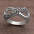 Hand Crafted Sterling Silver Infinity Symbol Ring from Bali 'Tangled Vine'