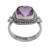 Amethyst and Sterling Silver Ring Cocktail Ring from Bali 'Purple Elegance'