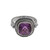 Amethyst and Sterling Silver Ring Cocktail Ring from Bali 'Purple Elegance'