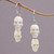 Handcrafted Bone Skull Dangle Earrings from Bali 'Trunyan Skulls'