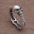 Handcrafted 925 Sterling Silver Skull Ring from Bali 'Skull Champion'