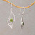 Peridot and Sterling Silver Dangle Earrings from Indonesia 'Jungle Dew'