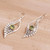 Peridot and Sterling Silver Dangle Earrings from Indonesia 'Jungle Dew'