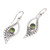 Peridot and Sterling Silver Dangle Earrings from Indonesia 'Jungle Dew'