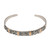 18k Gold Accent Sterling Silver Cuff Bracelet from Bali 'Merajan Mystique'