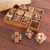 12 Handcrafted Wood Puzzles with Box from Thailand 'Array of Challenges'