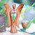 Hand Carved Wood Figurine of an Angel with Heart Feature 'Heart of an Angel'