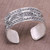 Dot Motif Sterling Silver Cuff Bracelet from Bali 'Dotted Temple'