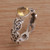 Citrine and Sterling Silver Single-Stone Ring from Bali 'Temple Creeper'