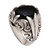 Onyx and Sterling Silver Single Stone Ring from Bali 'Soaring Hope'