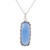 Blue Chalcedony and Sterling Silver Pendant Necklace 'Sea of Blue'