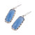 Blue Chalcedony and Sterling Silver Dangle Earrings 'Sea of Blue'