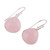 Rose Quartz and Sterling Silver Dangle Earrings from India 'Dancing Soul'