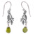 Women's Sterling Silver Dangle Earrings 'Rainforest'