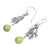 Women's Sterling Silver Dangle Earrings 'Rainforest'