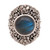 Labradorite and Sterling Silver Dome Ring from Bali 'Jepun Mists'