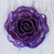Artisan Crafted Natural Rose Brooch in Purple from Thailand 'Rosy Mood in Purple'