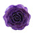 Artisan Crafted Natural Rose Brooch in Purple from Thailand 'Rosy Mood in Purple'