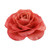 Artisan Crafted Natural Rose Brooch in Pink from Thailand 'Rosy Mood in Pink'