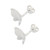 Handmade Sterling Silver Butterfly Earrings from Thailand 'Silver Thoughts'