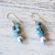 Cultured Pearl and Quartz Dangle Earrings from Thailand 'Happy Bunch'