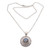 Labradorite and Sterling Silver Pendant Necklace from Bali 'Frangipani Secrets'