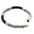 Men's Sterling Silver and Leather Bracelet from Bali 'One Strength'