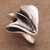 Sterling Silver Modern Cocktail Ring from Bali 'Wavy Dunes'