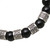 Onyx and 925 Silver Beaded Stretch Bracelet from Bali 'Shrine Shadow'