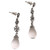 Clear Quartz and Sterling Silver Dangle Earrings from Bali 'Majestic Serenade'