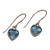 Blue Topaz Heart-Shaped Dangle Earrings from Bali 'Color of Love'