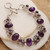 Amethyst Bracelet Handcrafted in Sterling Silver Jewelry 'Royal Purple'