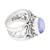 Rainbow Moonstone and Sterling Silver Single Stone Ring 'Glorious Vines'