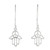 Sterling Silver Hamsa Peace Sign Earrings from Thailand 'Peaceful Hamsa'