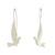Sterling Silver Shining Dove Drop Earrings from Thailand 'Friendly Doves'