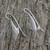 Sterling Silver Shining Dove Drop Earrings from Thailand 'Friendly Doves'