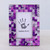 4x6 Rectangular Glass Mosaic Purple Photo Frame from India 'Purple Impression'