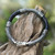 Men's Sterling Silver and Leather Bracelet in Black 'Royal Weave in Black'