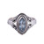 Blue Topaz and Sterling Silver Single Stone Ring from India 'Morning Luxury'