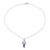 Amethyst and Cultured Pearl Pendant Necklace from India 'Wheel of Wonder'