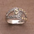 Sterling Silver and Gold Accent Ring from Indonesia 'Forever Mine'